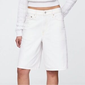GAP 11” Mid Rise Longline Denim Shorts